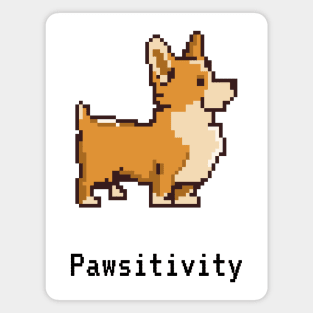 Pixel Pawsitivity: Canine Joy Unleashed Magnet